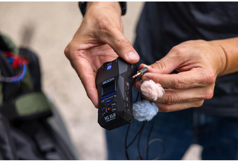 Zoom H1 XLR Portable Audio Recorder for Video Bundle with Memory Card microSDXC Extreme Pro 64GB + Balanced Interconnect, 1/4 inch TRS to Same + 10ft USB Type A to USB Type C Cable - Black + More