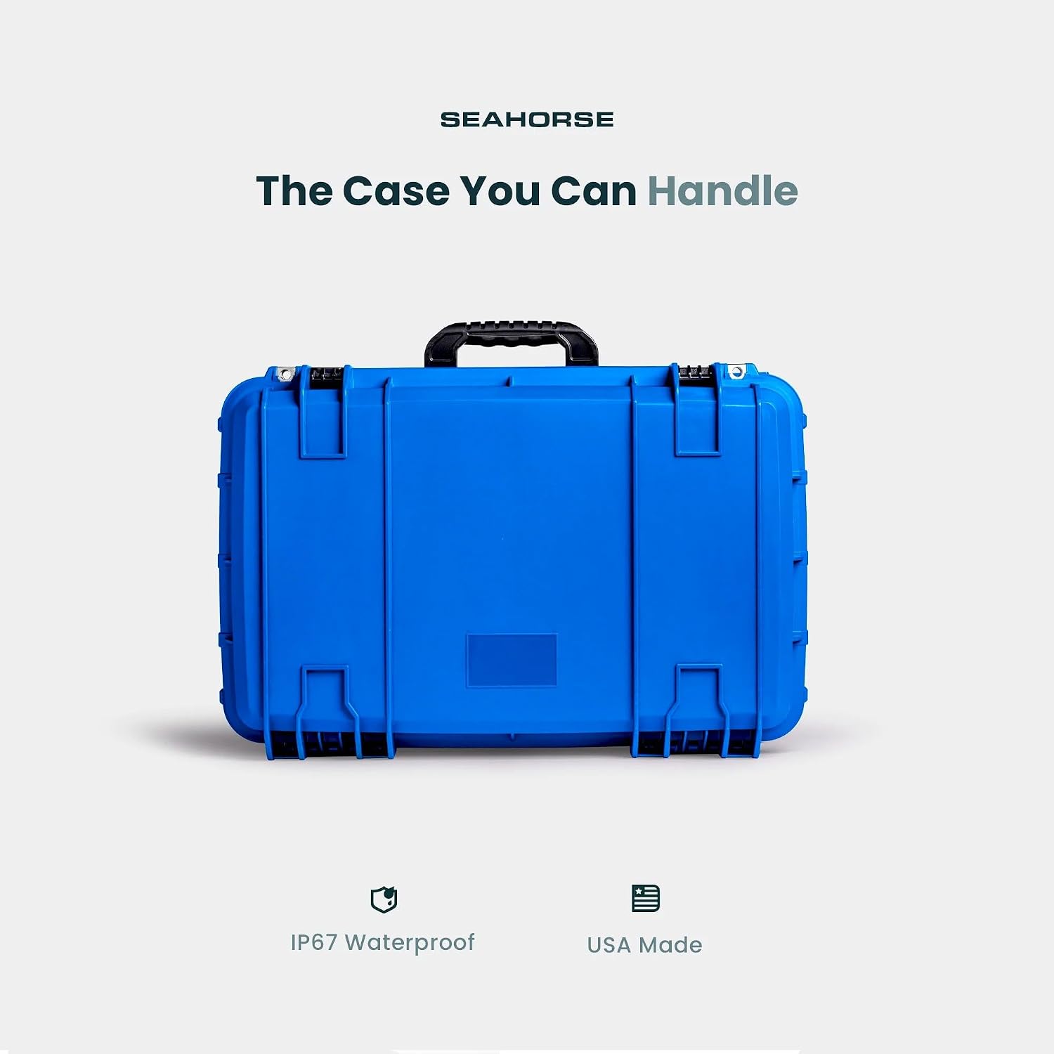 Seahorse 920 Professional Camera Case with Padded Dividers, TSA Approved, MIL‑Spec, IP67 Waterproof, USA Made for Photographers and Travel Enthusiasts