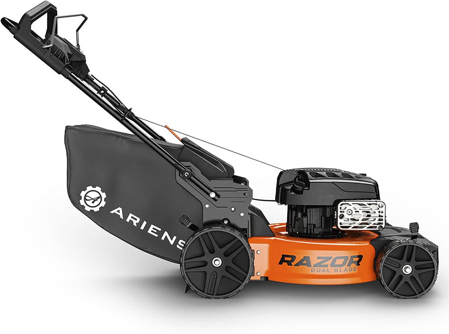 Ariens Razor 21 Inch Self Propelled Lawn Mower with Dual Blades and Reflex Speed Control, 7 Cutting Positions, Vertical Storage, Alloy Steel