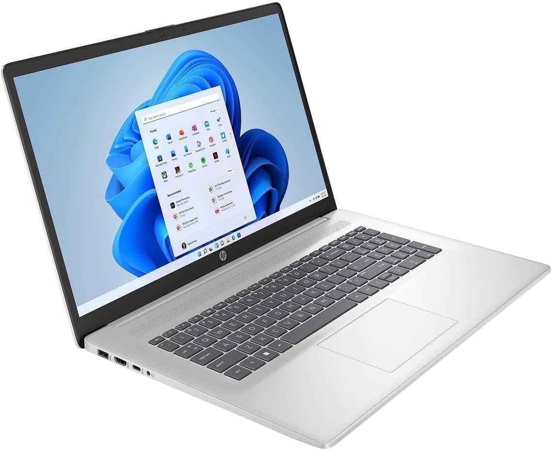 HP 17 Laptop, 17.3' FHD Display, Intel Core i5-1335U, 32GB RAM|1TB SSD, Webcam, HDMI, Bluetooth, Type-C, Wi-Fi, Windows 11 Pro, Silver
