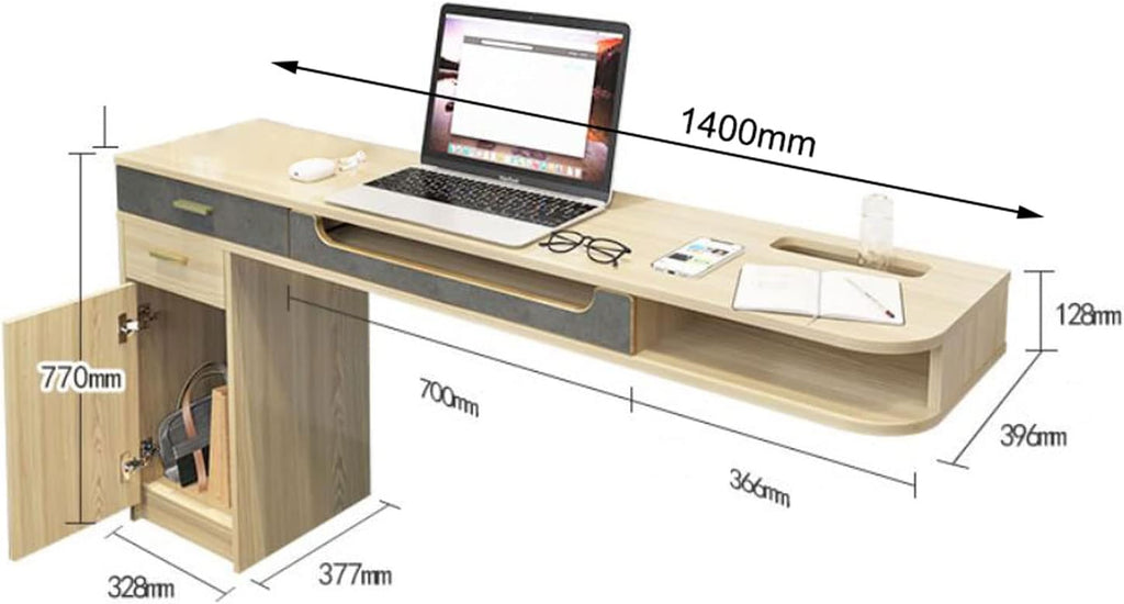 Workstation Computer Desk Wall mounted TV Cabinet Floating Shelf Wall Shelf TV Stand TV Media Console Audio-visual Equipment Shelves Speakers Shelf Office Desks Writing Table WIFI Router Shelf
