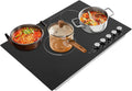 30 Inch Electric Cooktop Built-in Electric Cooktop 4 Burner Stove Top 3700W Electric Ceramic Cooktop with 90Min Timer Ceramic Cook Top 110V Electric Stove 4 Burners with Knob Control, 5 Power Levels