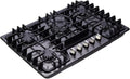 30 Inch Gas Cooktop, 5 Burners Built-in Stovetop, Stainless Steel LPG/NG Convertible Stove, Dual Fuel Sealed Hob - Black