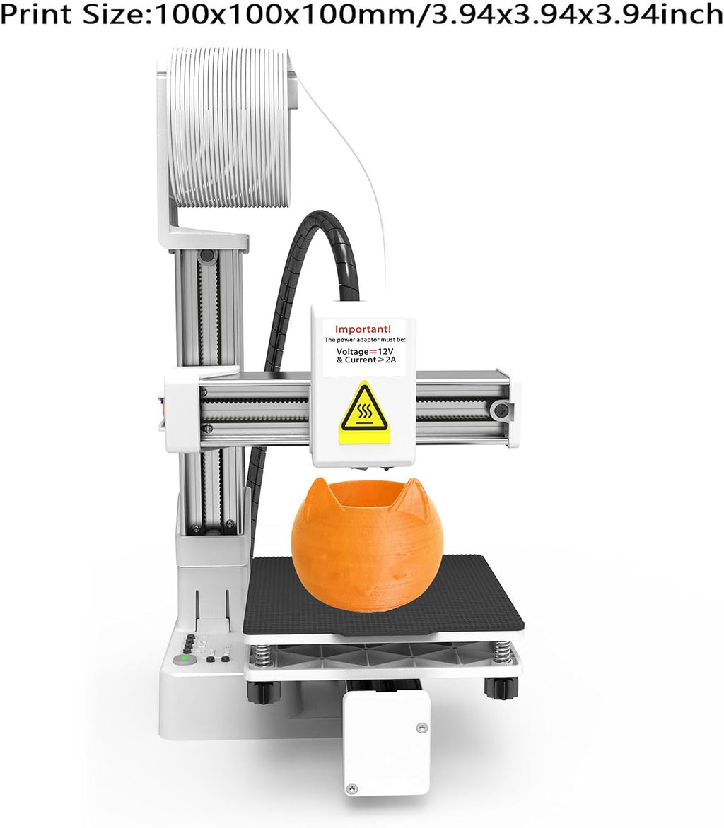 Mini 3D Printer, Fast Heating and Multiplexing by Printing Frequency Division 3D Printer Support 1.75mm PLA and TPU Filament 3D Printing Machine