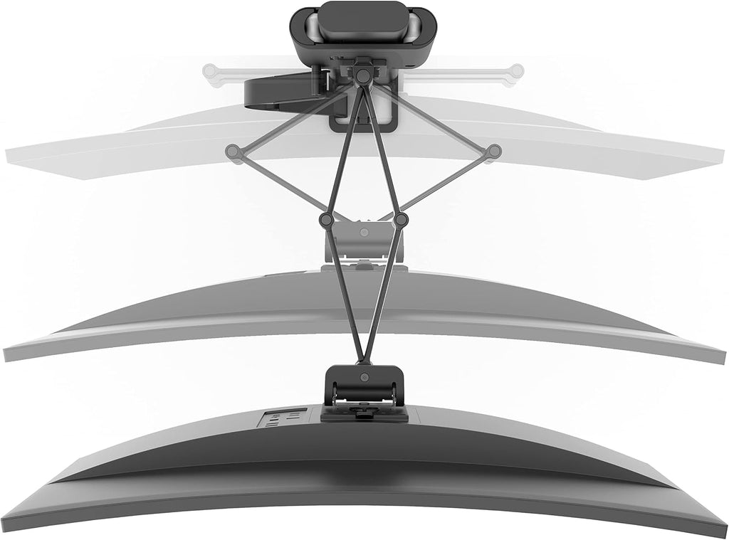 Ergotron – Trace™ Single Monitor Arm, VESA Desk Mount – for Monitors Up to 38 Inches, 6.5 to 21.5 lbs – Matte Black
