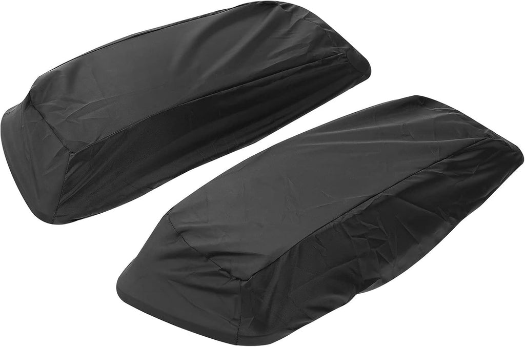 HR3 Black Denim Saddlebag Lids w/ 6'x9' Speaker Grills Compatible with 2014-later Harley Touring Road Glide Street Glide Ultra Limited Electra Glide Standard