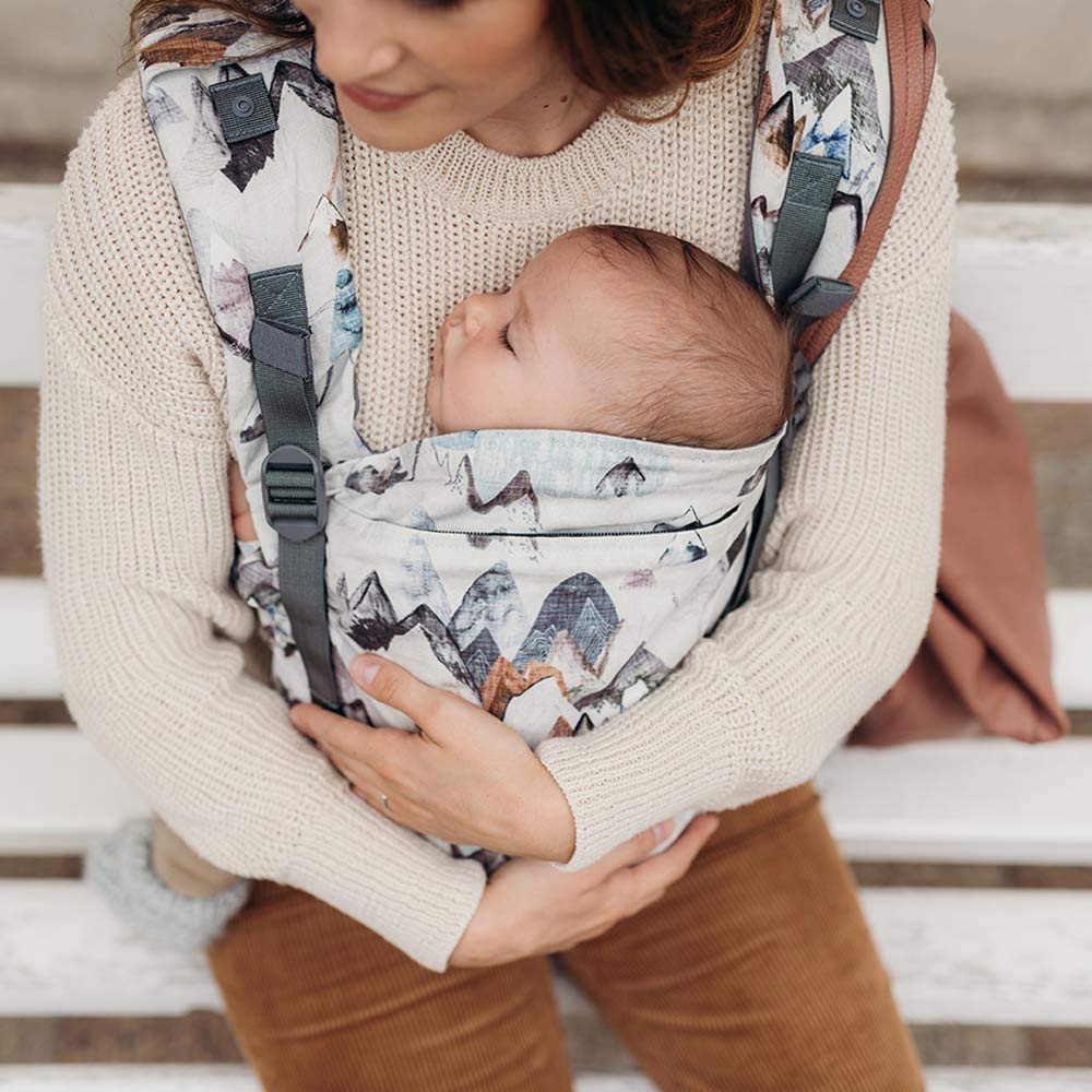 Boba X Baby Carrier - Newborn to Toddler Adjustable, 2-in-1 Convertible Front and Backpack Carrier 7 to 45 lbs, Ergonomic Baby Carrier with Crossable Straps (Call of the Mountains)