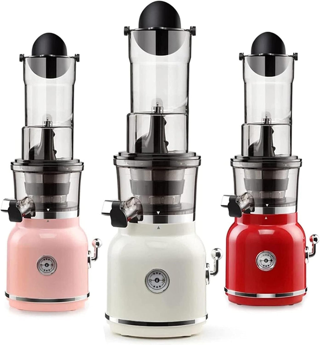 Slow Juicer Machine, Wide Groove Cold Press Masticating Juicer for Fruit & Vegetable, Adjustable Pulp Separation, Easy to Clean