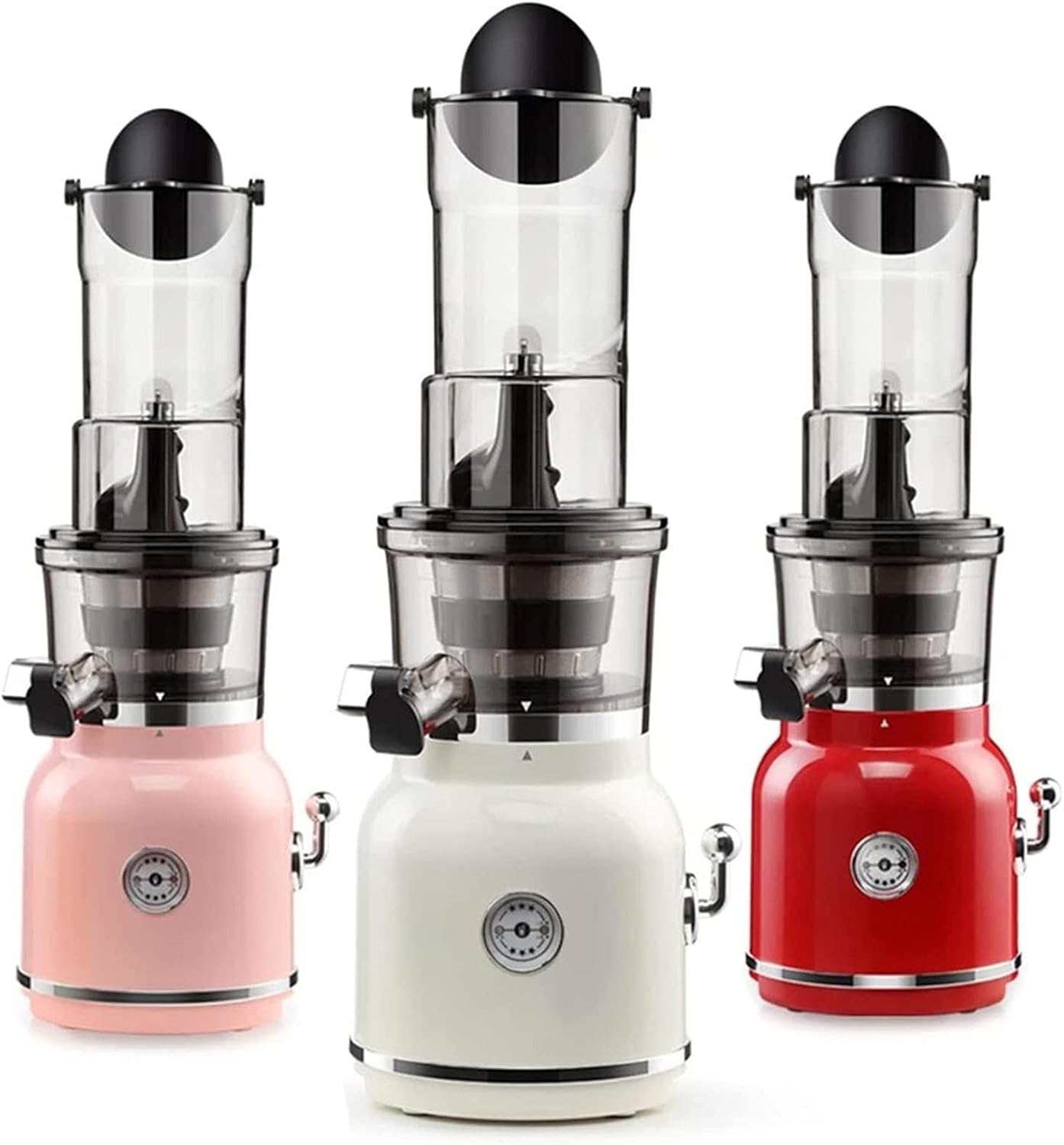 Slow Juicer Machine, Wide Groove Cold Press Masticating Juicer for Fruit & Vegetable, Adjustable Pulp Separation, Easy to Clean