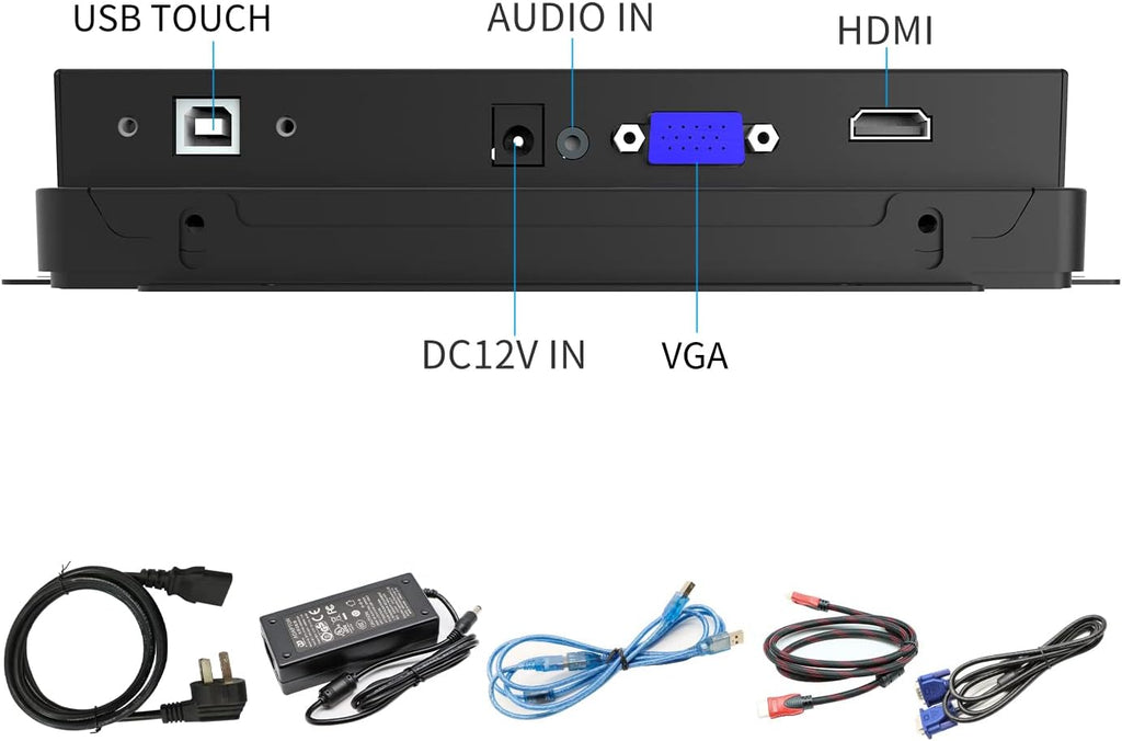 GreenTouch 7 Inch Open Frame 1024x600 HDMI PCAP Touch Monitors for Consumer, Retail POS, and Hospitality Markets