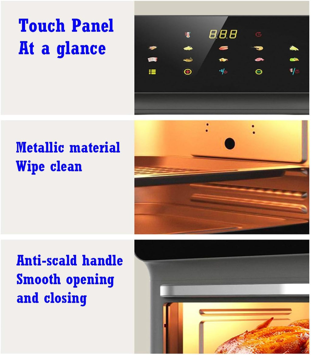 Air Fryer Toaster Oven Combo - 11-in-1 Digital Convection Oven with Grill, Bake, Roast, Reheat, Broil, Dehydrate, Easy Clean