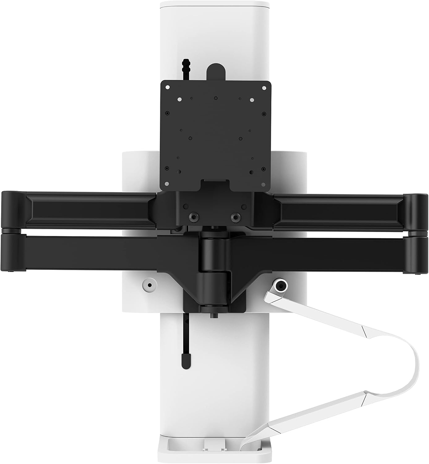 Ergotron – Trace™ Single Monitor Arm, VESA Desk Mount – for Monitors Up to 38 Inches, 6.5 to 21.5 lbs – White