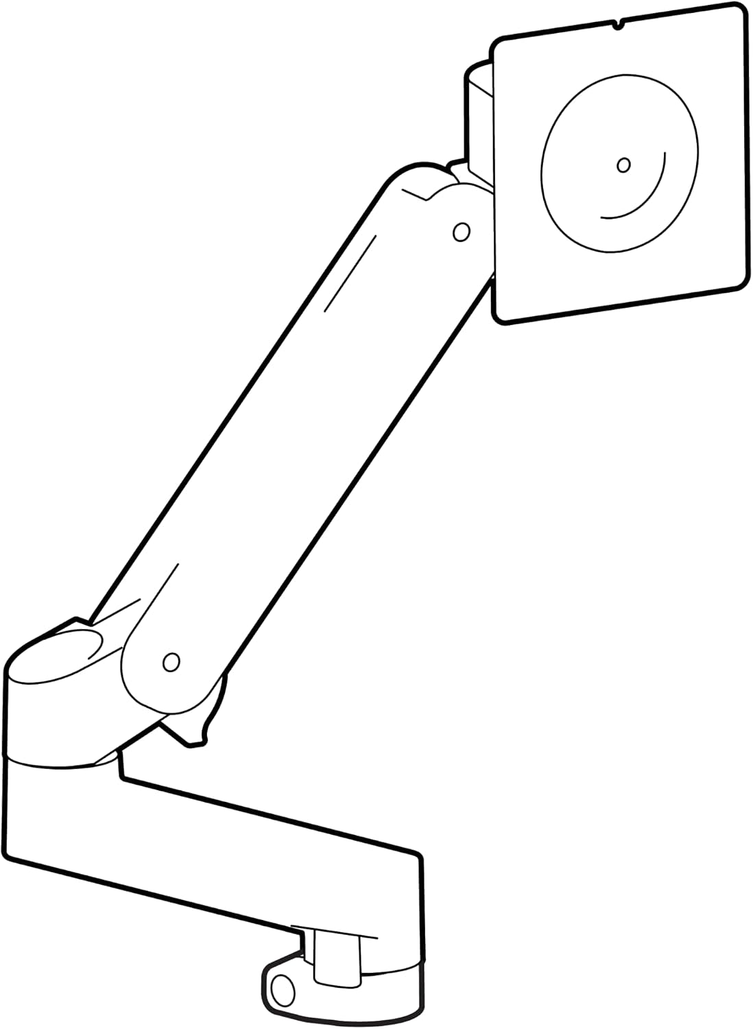 Ergotron � LX Pro Monitor Arm Expansion Kit � Add-on for LX Pro Desk and Wall Monitor Arms � Dark Grey