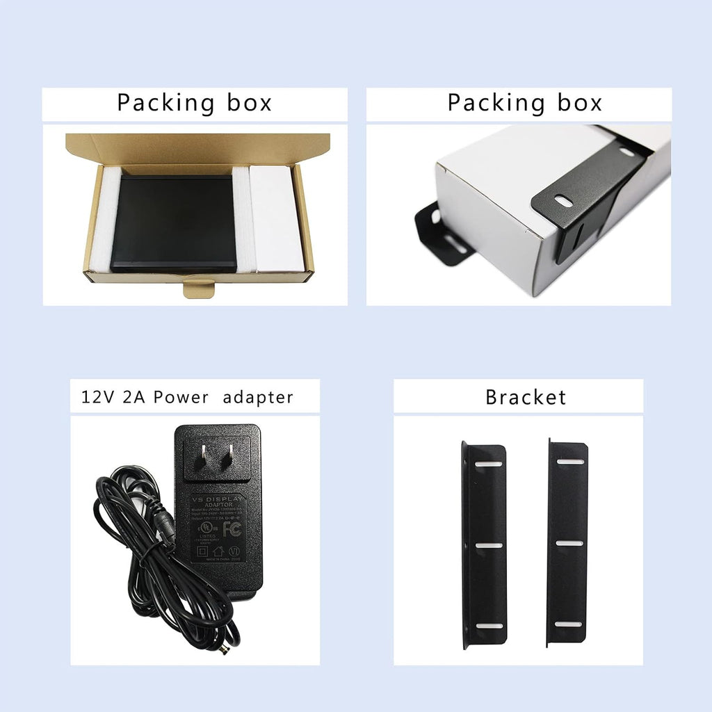 VSDISPLAY 10.4 Inch 800x600 Portable LCD Monitor VS104ZJ01 Extra Display Screen with DVI VGA Input,Built-in Dual Speakers