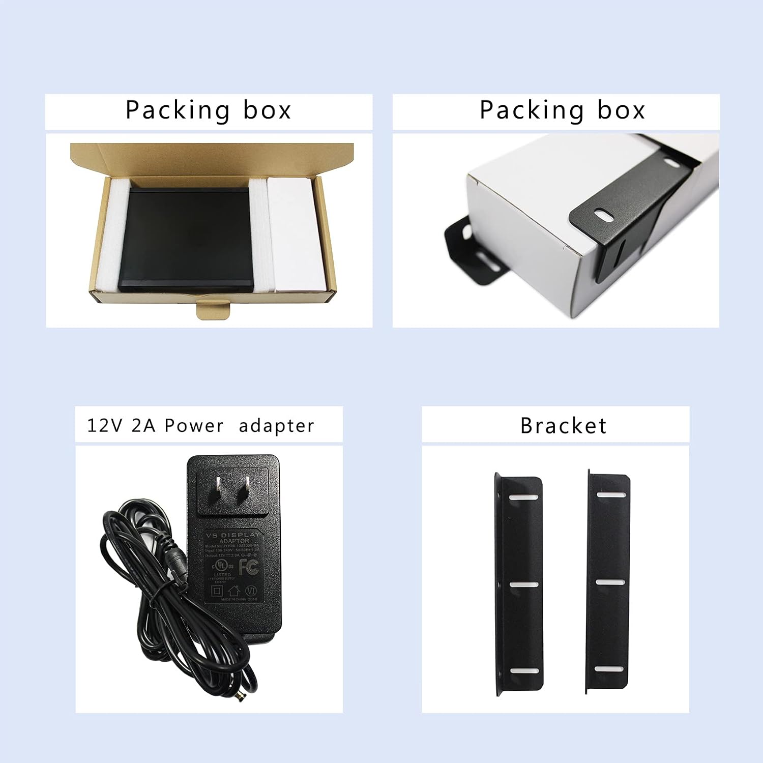 VSDISPLAY 10.4 Inch 800x600 Portable LCD Monitor VS104ZJ01 Extra Display Screen with DVI VGA Input,Built-in Dual Speakers