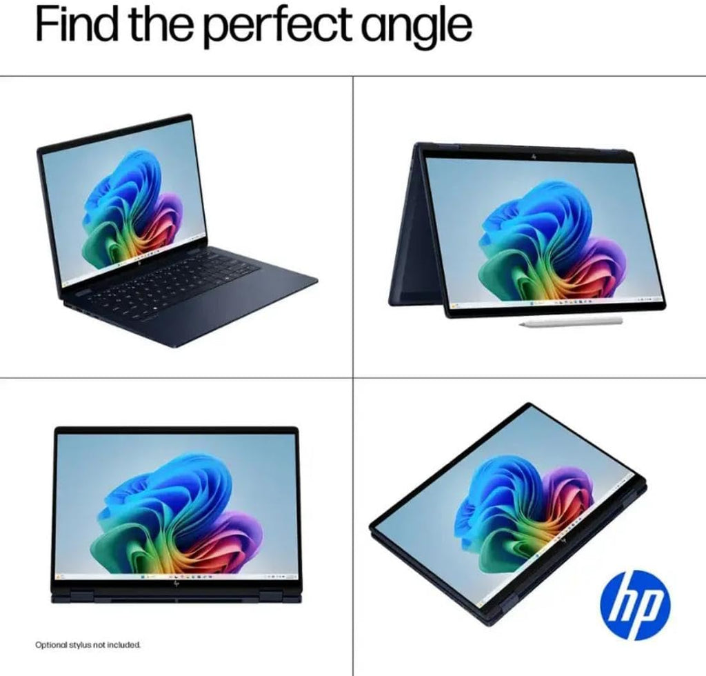 HP OmniBook X Flip 2-in-1 Laptop,14' 2K Touch-Screen Laptop Computer,Intel Core Ultra 7, Arc 140V GPU Copilot+ PC,16GB RAM 512GB SSD,Thunderbolt 4,with Lifetime Office,Win 11 Pro,Atmospheric Blue