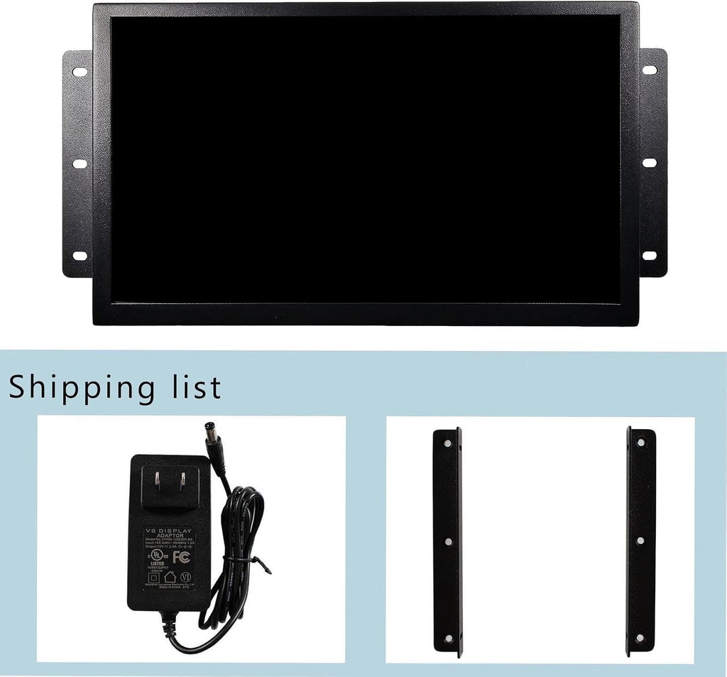 VSDISPLAY 13.3 Inch Touchscreen Monitor 1920x1080 Portable Display with VGA DVI Ports IPS Screen for Gaming Laptop PC Computer
