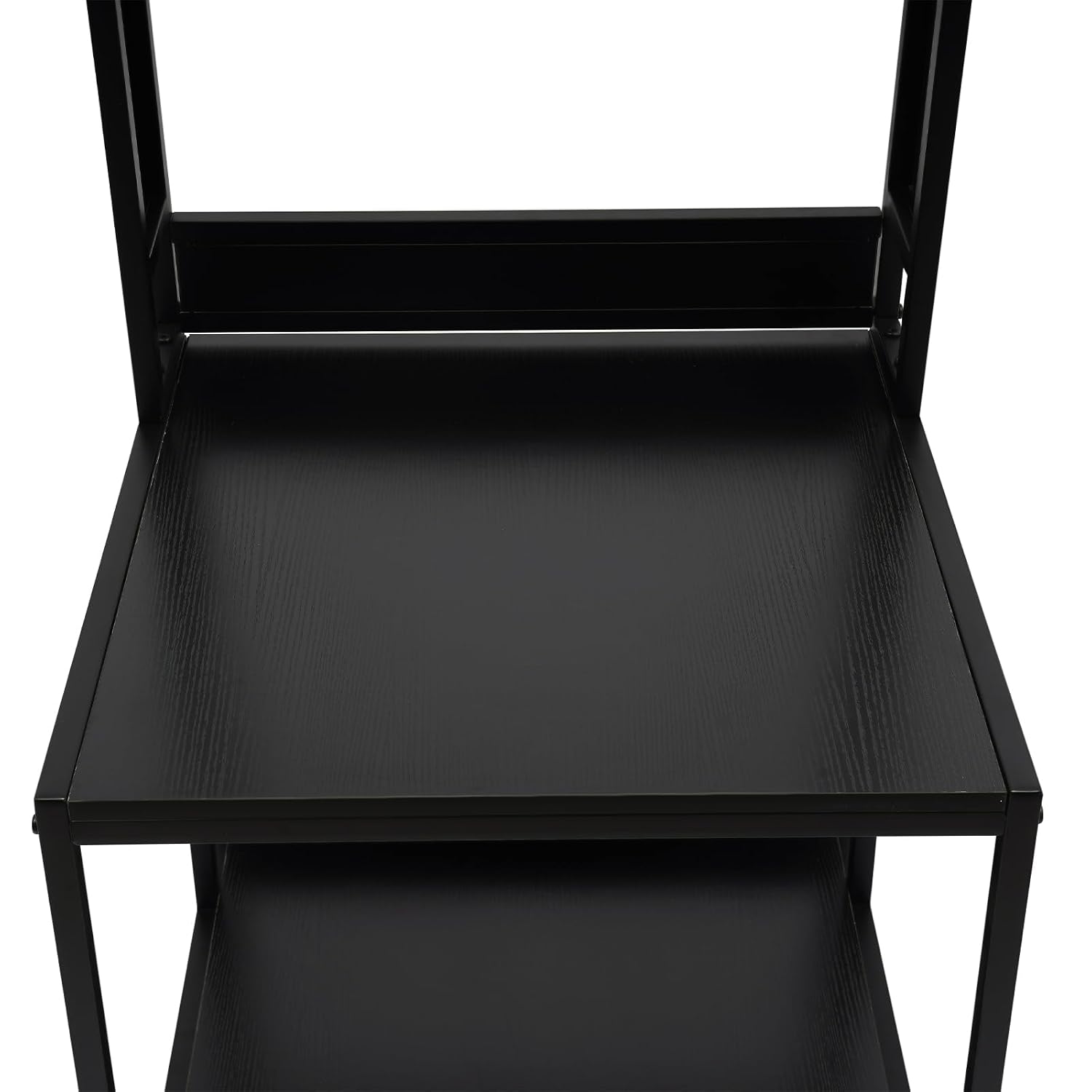 Double Layer 3D Printer Stand with Shelf, 3D Printer Storage Stand, 23.62x23.62x68.9in Heavy Duty 3D Printer Stand with 4 Wheels, 110lbs Load Capacity, Back Panels (Black)