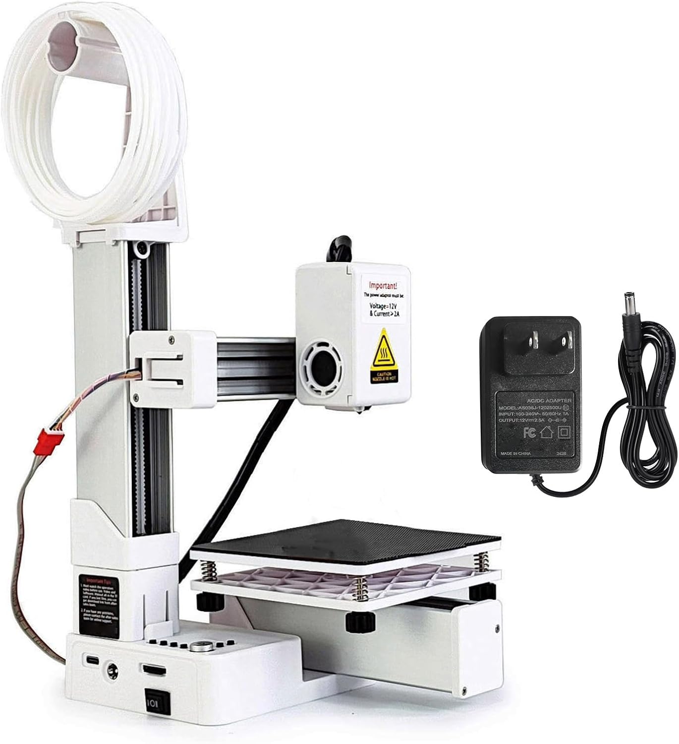 Mini 3D Printer, Fast Heating and Multiplexing by Printing Frequency Division 3D Printer Support 1.75mm PLA and TPU Filament 3D Printing Machine