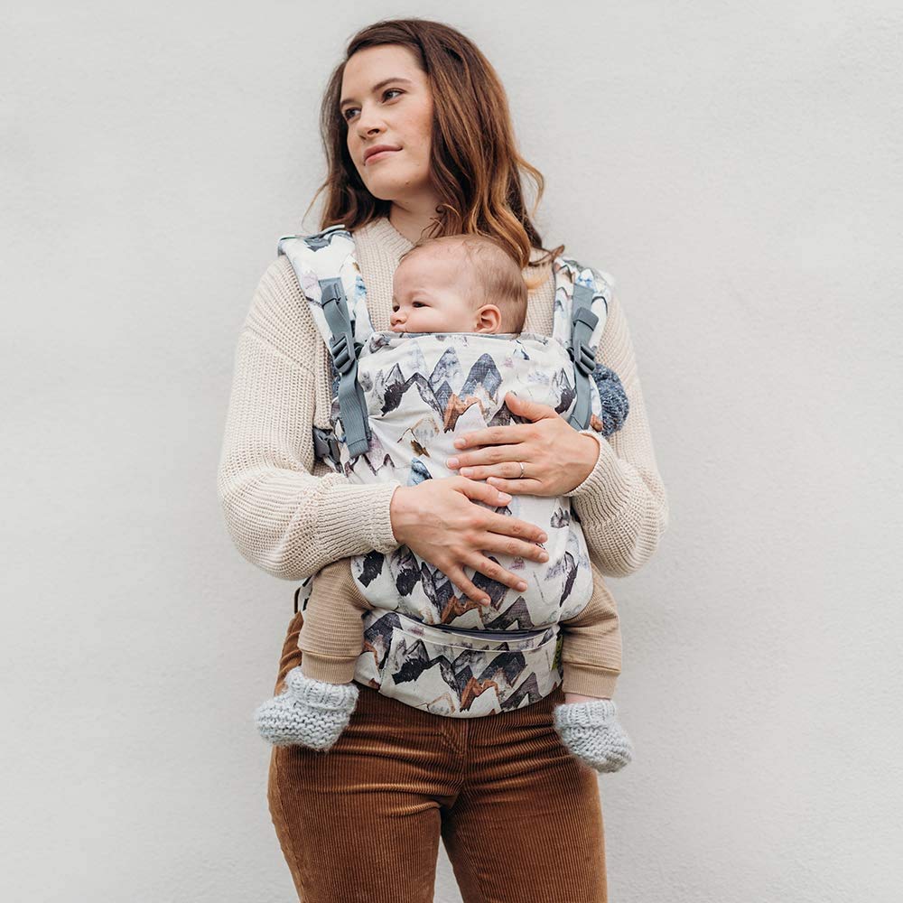 Boba X Baby Carrier - Newborn to Toddler Adjustable, 2-in-1 Convertible Front and Backpack Carrier 7 to 45 lbs, Ergonomic Baby Carrier with Crossable Straps (Call of the Mountains)