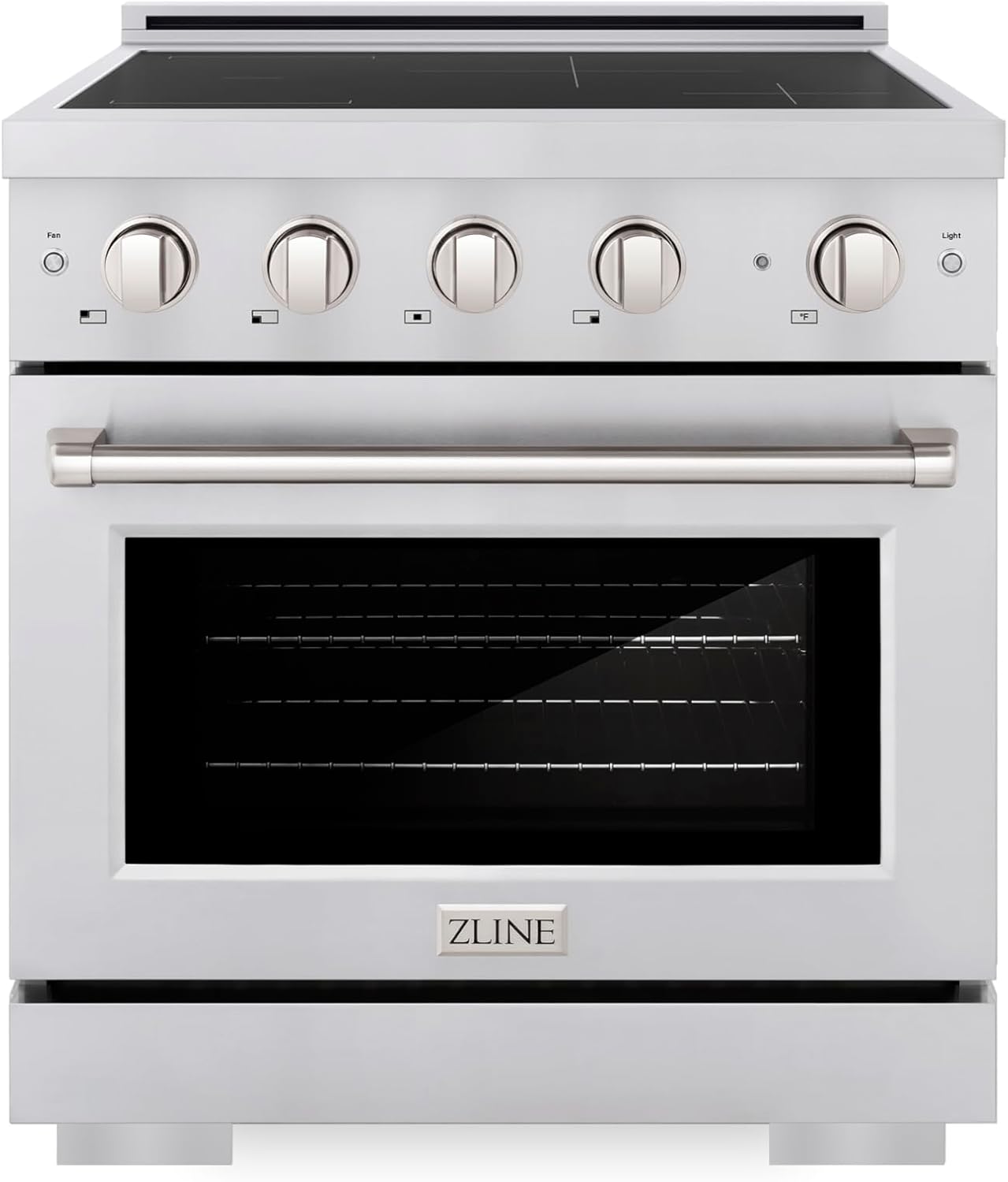 ZLINE 30 in. 4.2 cu. ft. Paramount Induction Range with 4 Element Cooktop and Electric Convection Oven in Stainless Steel (SINR30)