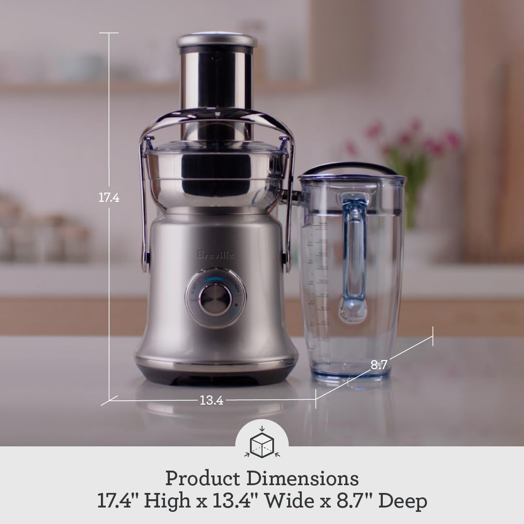 Breville RM-BJE830BSS1BUS1 Juice Fountain Cold XL, Brushed Stainless Steel (Renewed)