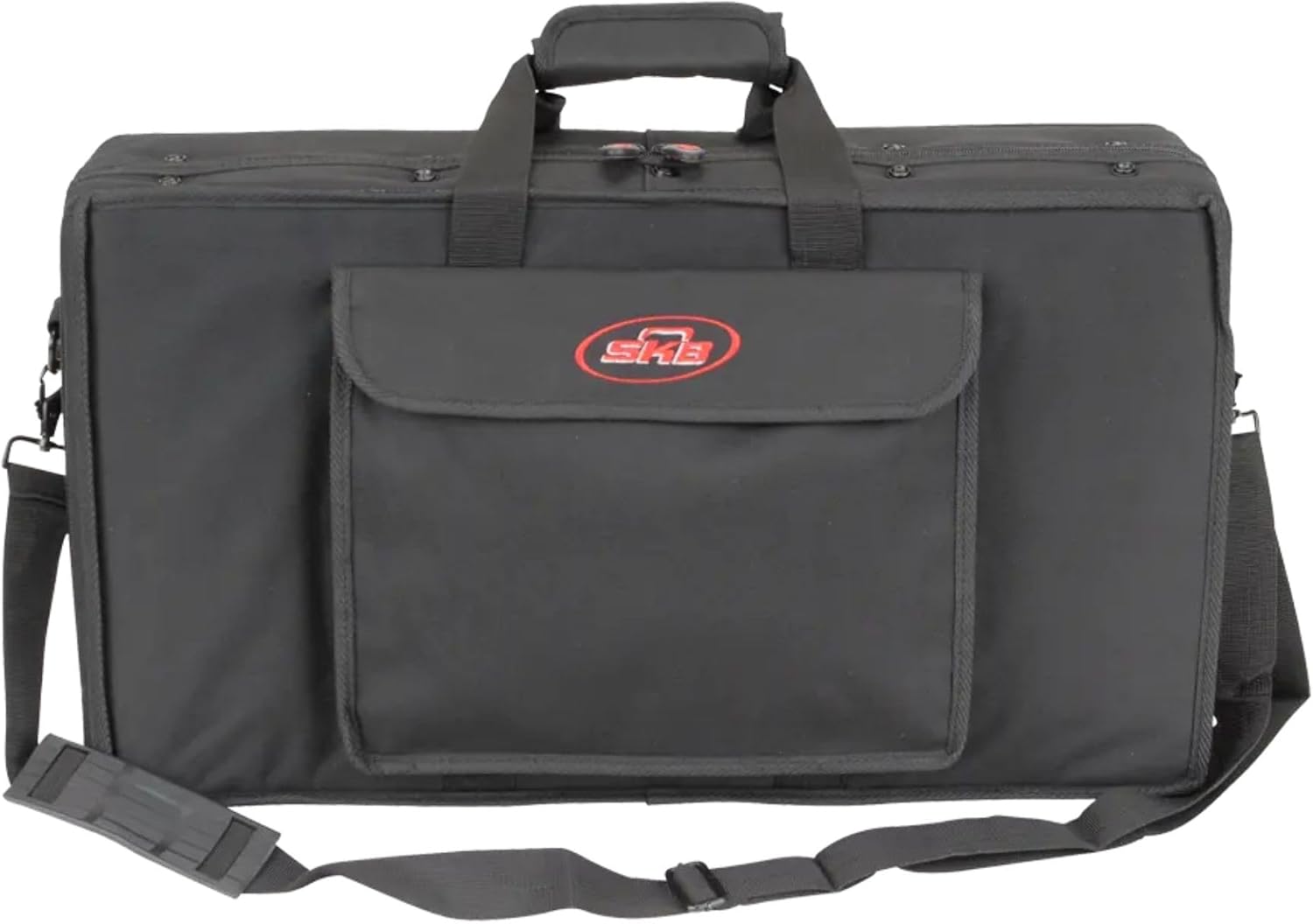 SKB 21'x11' Foot Controller Soft Case Padded Bag, Rigid Foam Frame, Shoulder Strap and Double Zippers for DJ Controllers & Small MIDI Keyboards, Black
