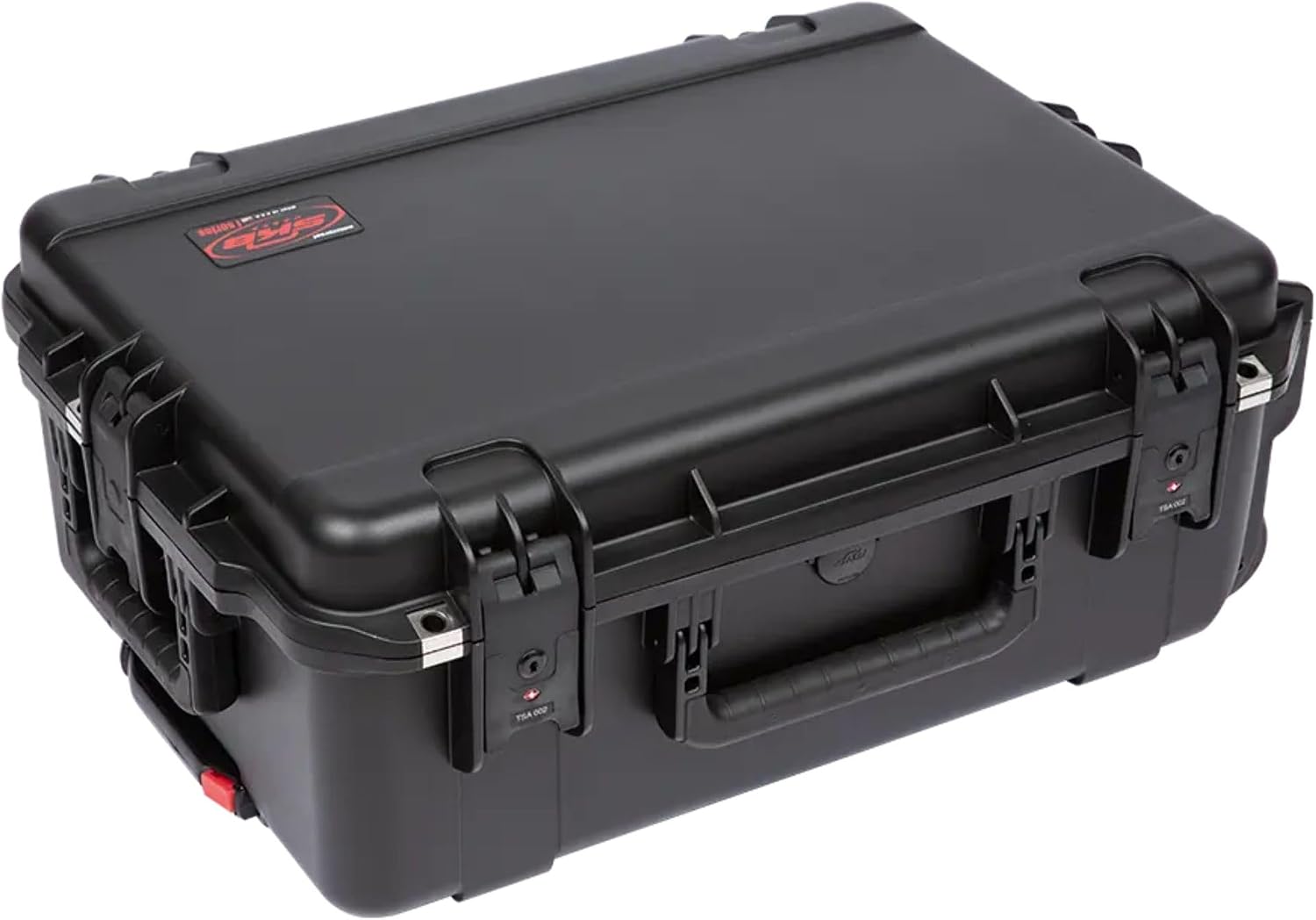 SKB 2U iSeries 13' Injection Molded Fly Rack with Built-In Wheels, Push Button Release Pull Handle and Removable Rack Frames, Black