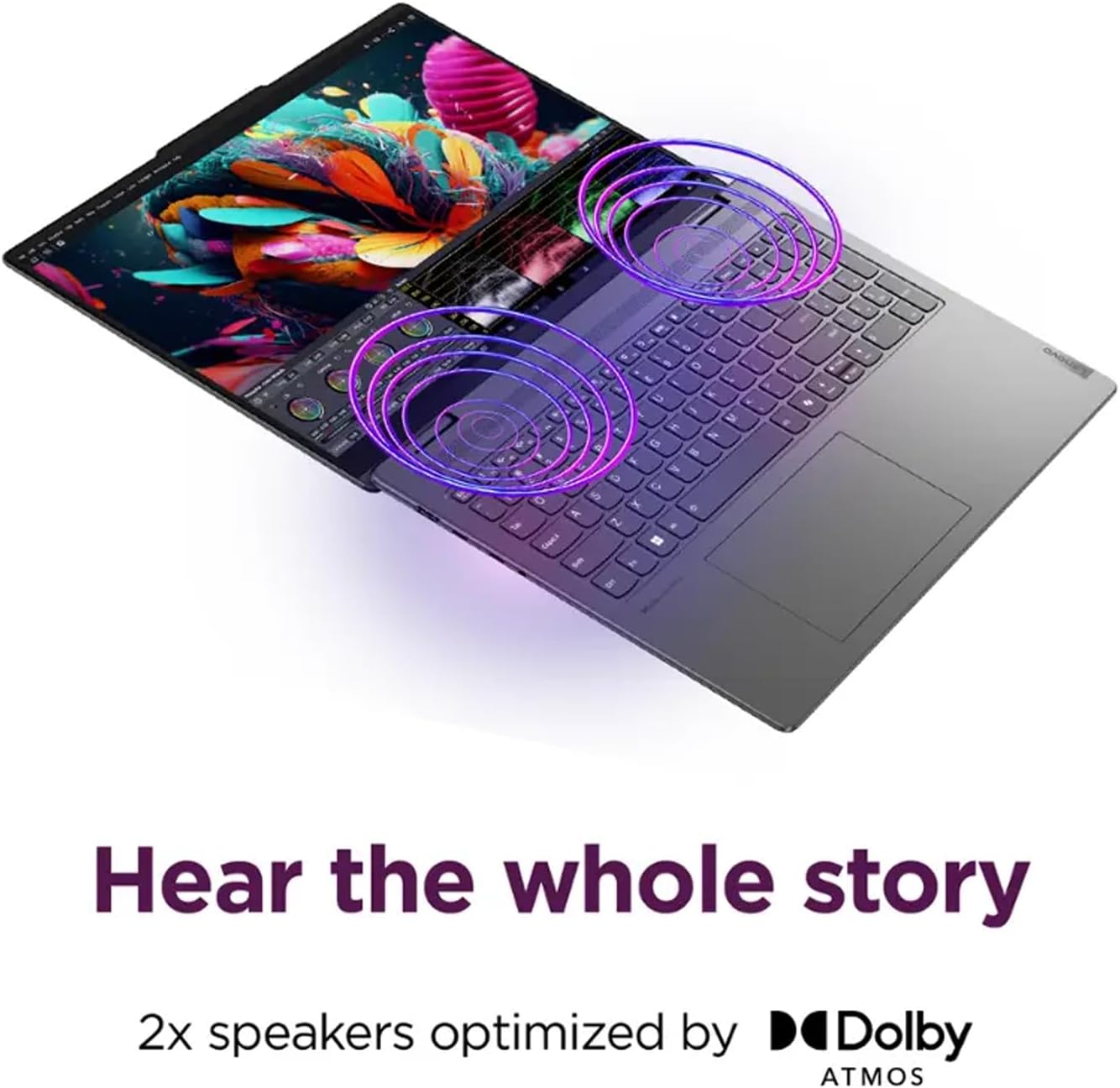 Lenovo Yoga 7i 2-in-1 Laptop, 16' FHD+ 2K Touchscreen Display, 12-core Intel Core Ultra 7 155U, 16GB LPDDR5X, 1TB SSD, Backlit KB, Fingerprint, Thunderbolt 4, Win 11 Home, Storm Grey, EAT 16GB USB Pen
