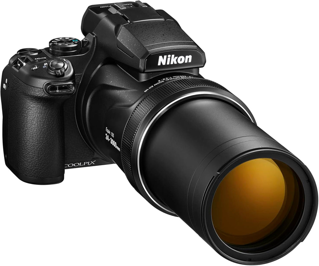 Nikon COOLPIX P1100 Superzoom Digital Camera | 125x Optical Zoom with Image Stabilization 16MP 4K Ultra HD Video Wi-Fi (Black) Bundle with Deco Gear Photography Bag + 64GB Card & Accessories Kit