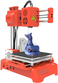 3D Printer Mini Desktop Printing Machine,100X100X100mm Printing Size,Leveling-Free Printer,Uniform Heating,for Beginners,Kids,Student Education Orange