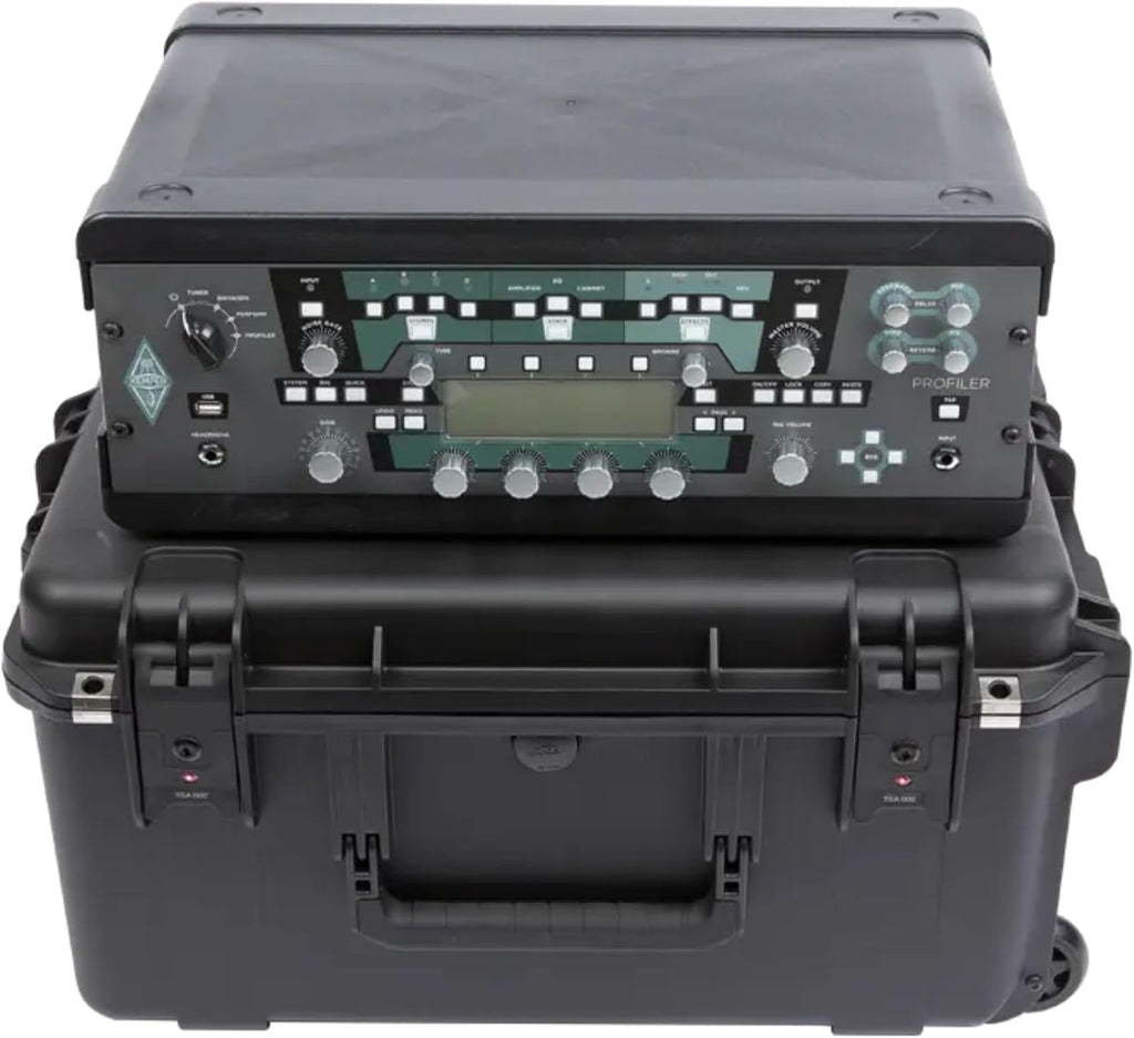 SKB 3U iSeries 13' Injection Molded Fly Rack with Built-In Wheels, Push Button Release Pull Handle and Removable Rack Frames, Black