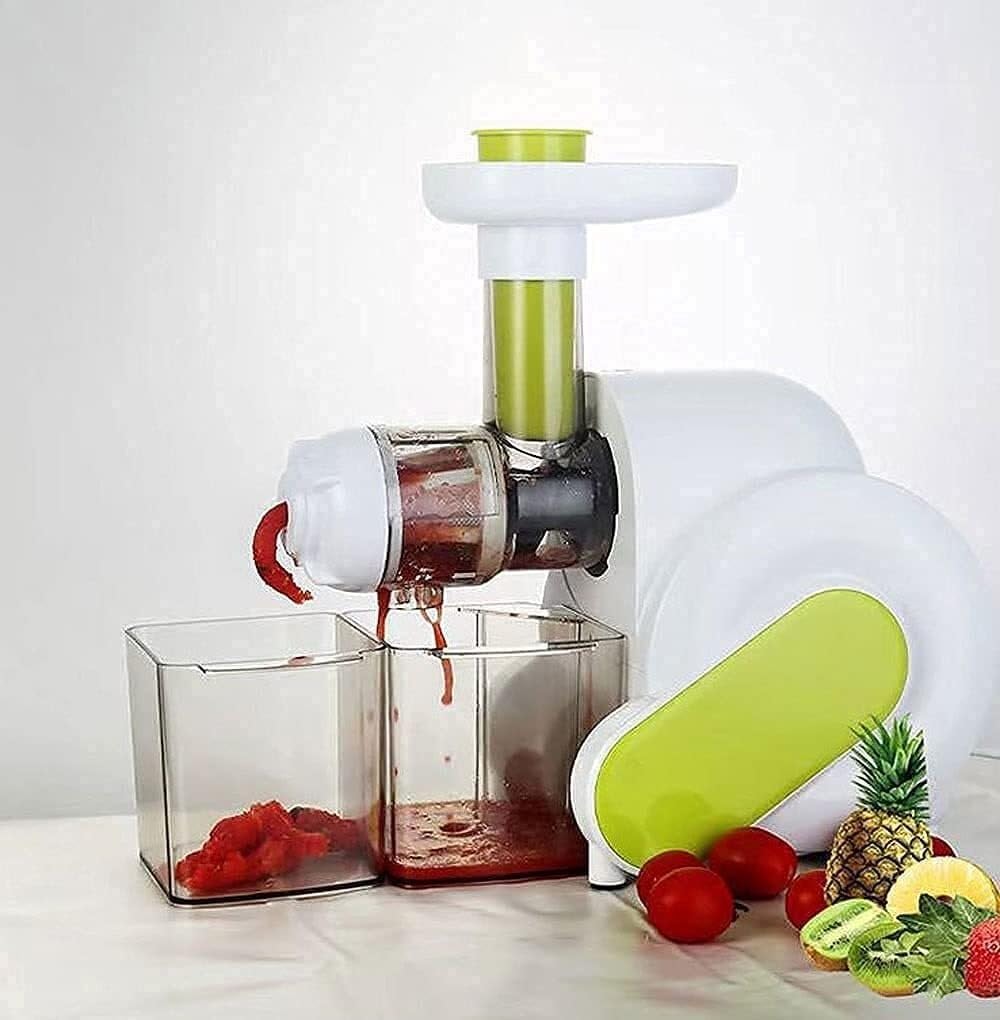 Slow Masticating Juicer, 95% Juice Yield, Cold Press, Quiet Motor, Easy to Clean, Nutrient-Rich, Food Grade, for Fruits, Vegetables, and Greens