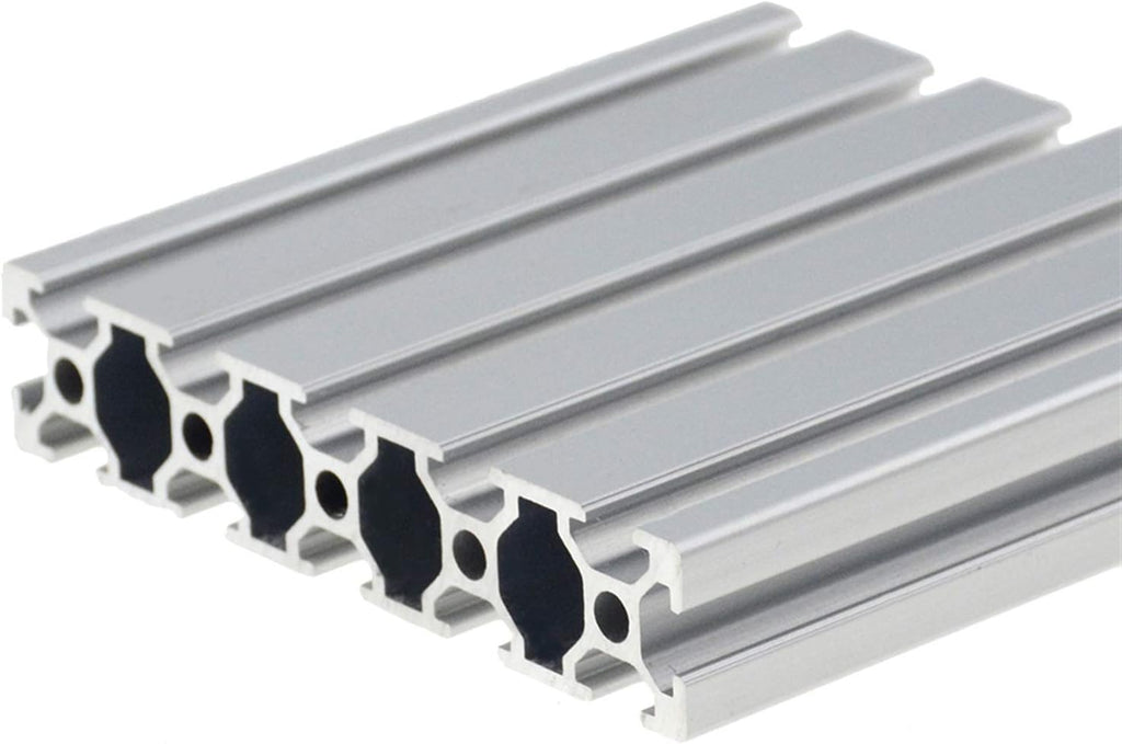 BREAKA 1PC 20100 Steel Profile Extrusion 100-800mm Long European Standard Anodized Linear Guide DIY CNC 3D Printer Table Stainless Steel (Size : 800MM)