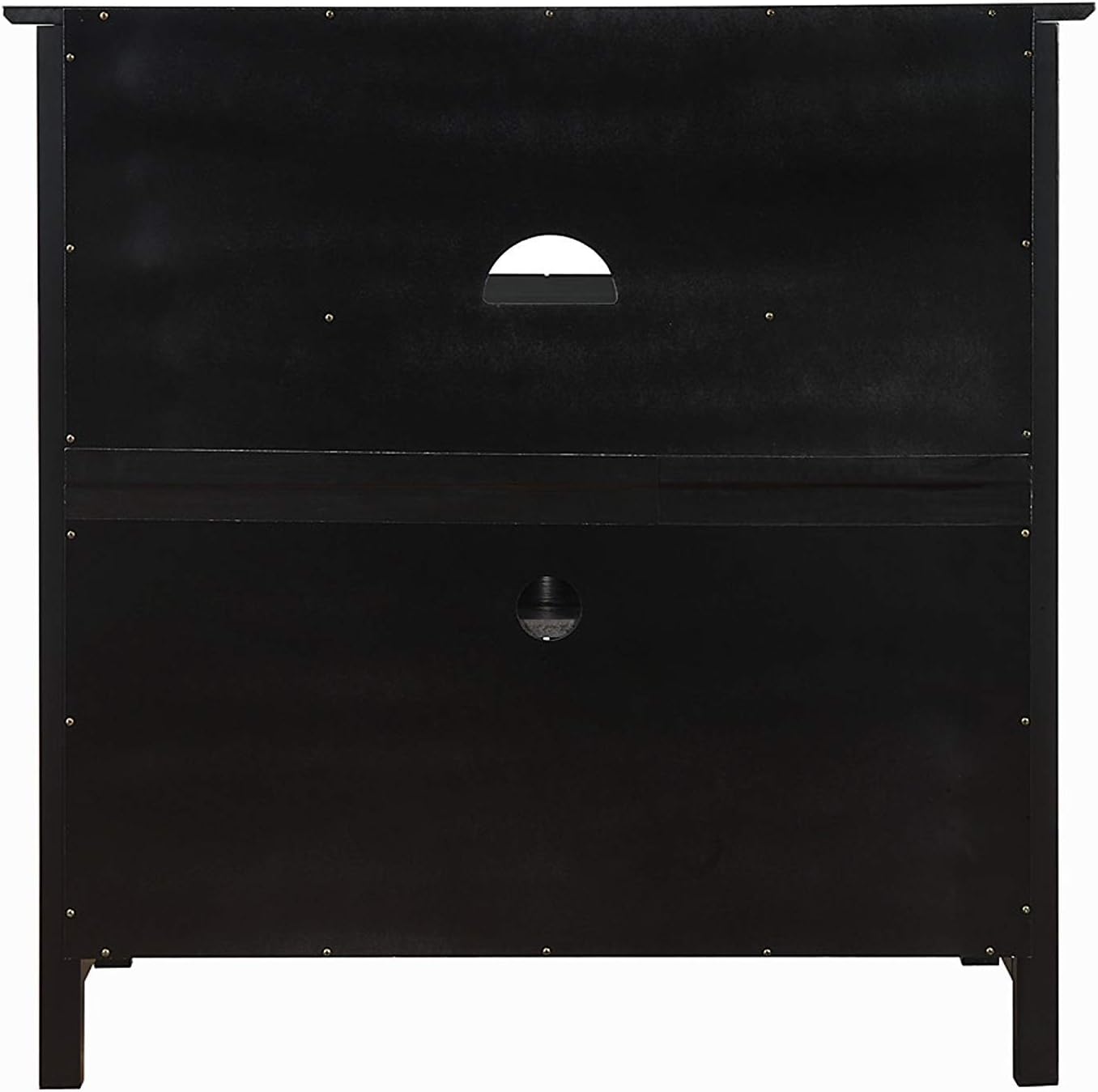 Convenience Concepts Big Sur Highboy TV Stand 36' - Modern Entertainment Center For TVs up to 40', Storage Cabinet for Dining, Living Room, & Entryway, Console Hall Table with Shelves, Black
