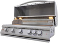 Blaze Premium LTE+ 40-Inch 5-Burner Built-In Natural Gas Grill | Stainless Steel Outdoor BBQ with Rear Infrared Burner, LED Control Knobs & Lift-Assist Hood | BLZ-5LTE3-NG