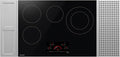 Sharp SCR3042FB 30' Drop-In Radiant Cooktop, Magnetic Stainless Steel Side Accessories, 4 Cooking Zones, Double Heater Capacity, 7200W Total