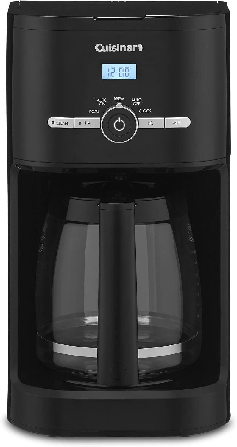Cuisinart Air Fryer + Convection Toaster Oven, 8-1 Oven with Bake, Grill, Broil & Warm Options, Stainless Steel, TOA-70 & DCC-1120BK Classic 12-Cup Programmable Coffeemaker, Black