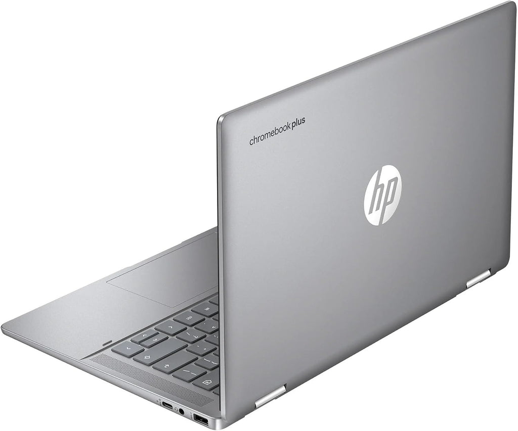 HP 14b Convertible 2-in-1 Chromebook Plus in Meteor Silver 14' Touch FHD Intel i3 8-Core up to 3.80GHz 8GB Ram 128GB 4K Graphics WiFi 6 Chrome OS (14b -i3 - Renewed)