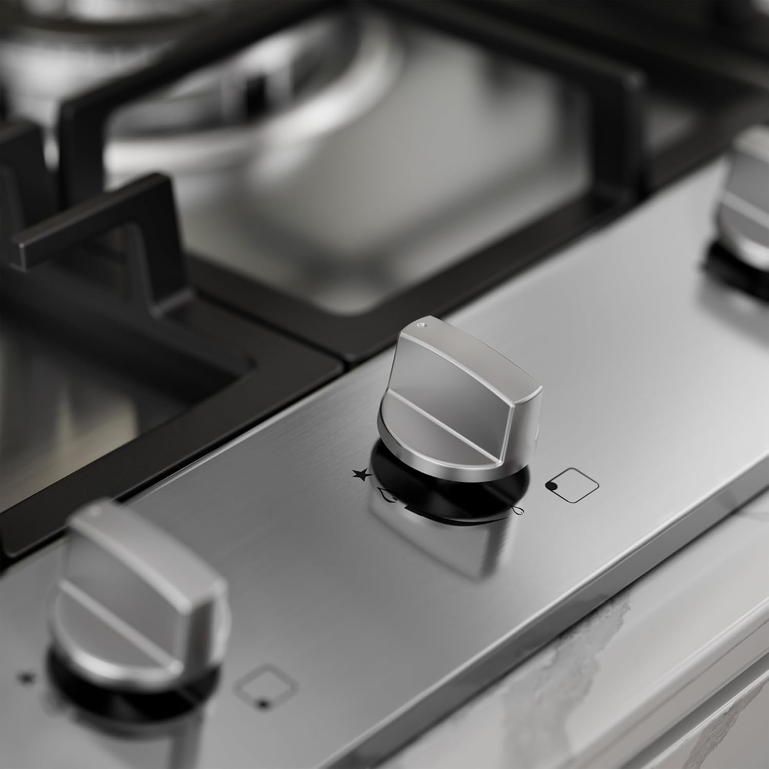 Gas Cooktop 30 inch with 5 Sealed Burners, Stainless Steel Built-in Stove Top, NG/LPG Convertible, Dishwasher Safe Cast Iron Grates, 38K BTU