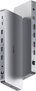 Cudy USB 3.2 Gen 2 Dual 4K 60Hz Display Docking Station, Up to 2 Monitor Display, 10Gbps USB C, 2 HDMI & Display Ports, 1000Mbps RJ45 Port, 100 Watts PD, 150 Watts PSU, DisplayLink, CS700