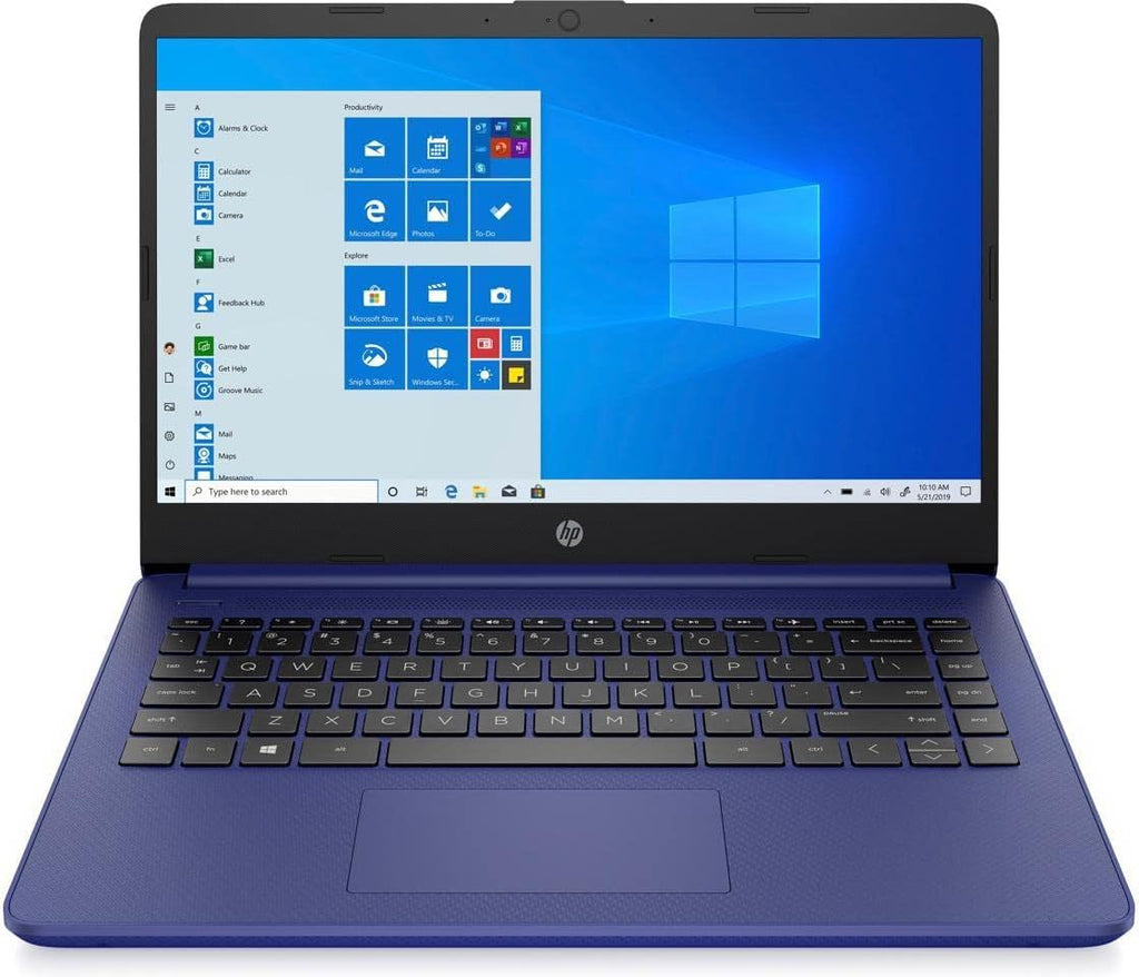 HP 14 Laptop, Intel Celeron N4020, 4 GB RAM, 64 GB Storage, 14-inch Micro-Edge HD Display, Windows 11 Home, Thin & Portable, 4K Graphics, One Year of Microsoft 365 (14-dq0010nr, Indigo Blue)