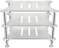 Mini HiFi Media Stand, Aluminum Audio Rack, Open Storage Shelf, Small Media Storage Cabinet for HiFi Audio Equipment DAC Amplifier Amp