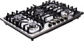 30 Inch Gas Cooktop DT57043 Built-in Stainless Steel 5 Burners Gas Stovetop LPG/NG Convertible Dual Fuel Gas Hob