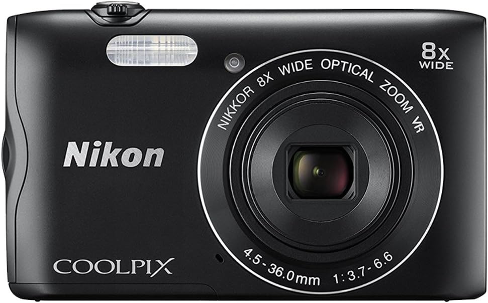 Nikon 20.1 COOLPIX A300 Hybrid with 2.7-Inch LCD, Black (26520)