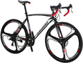 Eurobike HYXC550 Road Bike,21 Speed 54cm Frame Road Bicycle for Men and Women,Disc Brake 700C Adult Bike (3 Spoke Wheel)