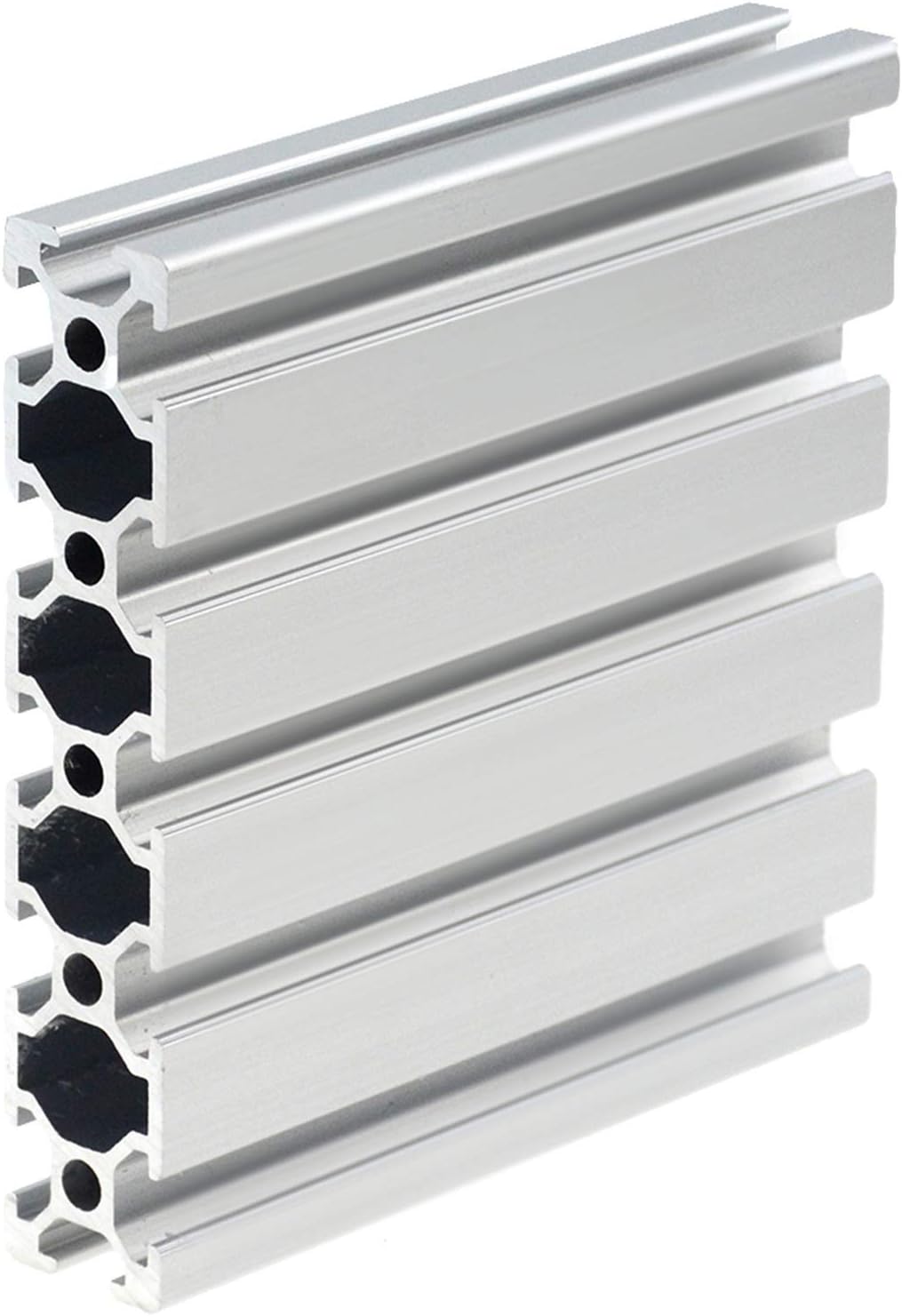 BREAKA 1PC 20100 Steel Profile Extrusion 100-800mm Long European Standard Anodized Linear Guide DIY CNC 3D Printer Table Stainless Steel (Size : 750MM)