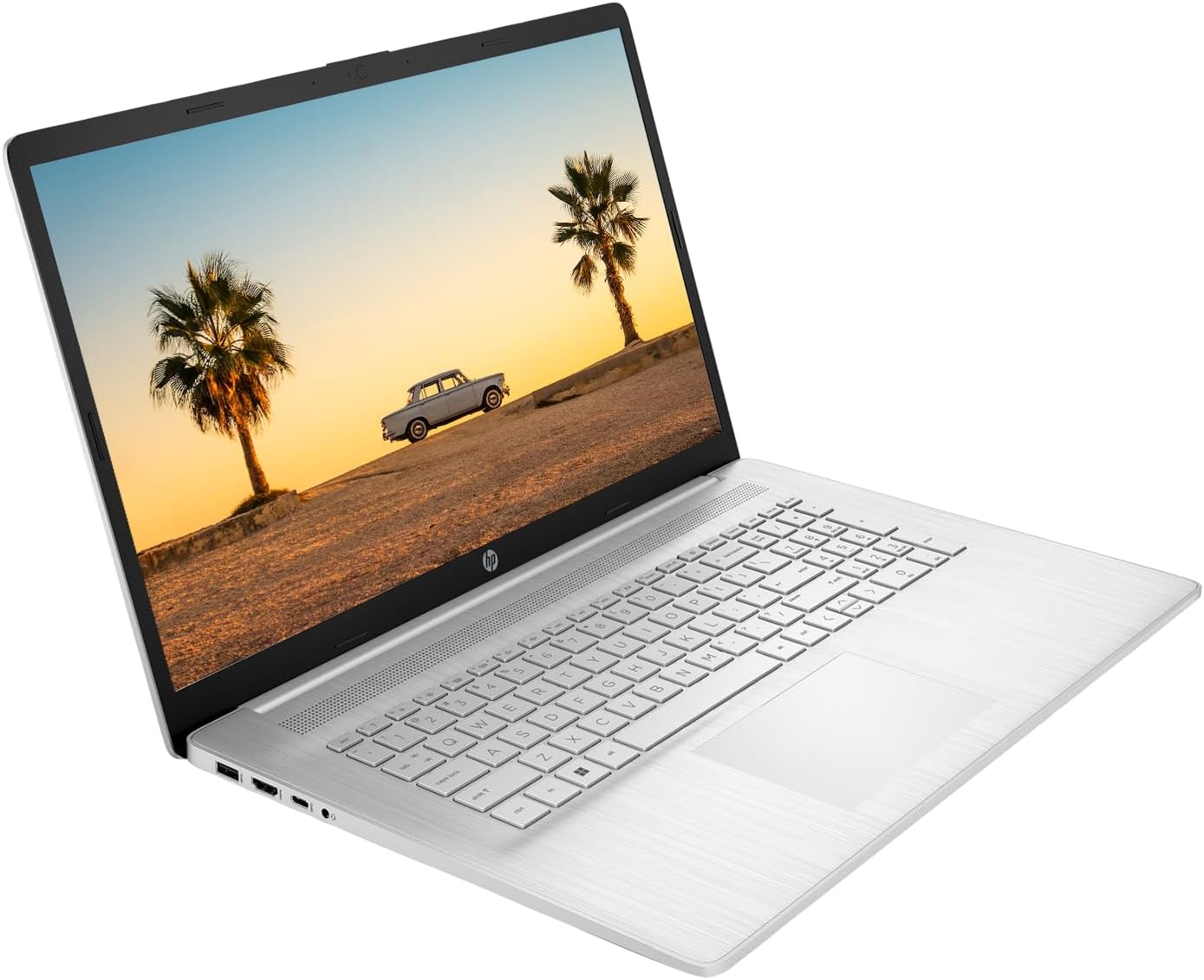 HP 2023 17 Laptop, 17.3' HD+ Touchscreen Display, AMD Ryzen 5 7530U Processor (Beats i7-1165G7), 12GB RAM, 256GB SSD, Wi-Fi 6, HDMI, Backlit KB, Webcam, Windows 11 Home, Silver, KKE Accessories