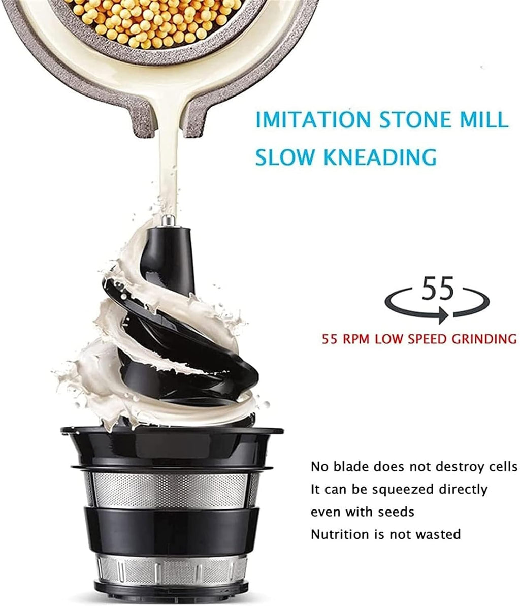 Slow Masticating Juicer, Cold Press Juicer Machine for Vegetables & Fruits, Easy to Clean, High Juice Yield, Low Noise, 180W, Vertical Design