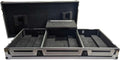 Harmony Cases HCCDJ3000DJMA9WLT DJ Flight Case Compatible with Pioneer CDJ-3000 & DJM-A9 4 CH with Laptop Shelf, Wheels and Adjustable Foam Velcro Inserts - Black